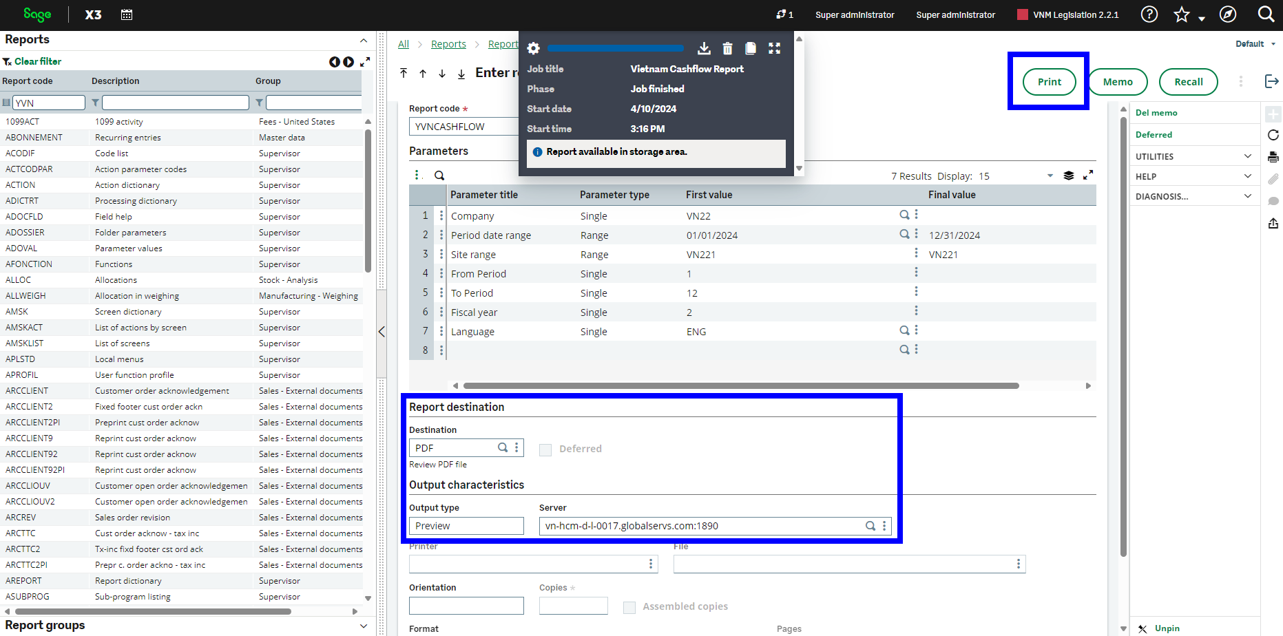 Generate and View Report