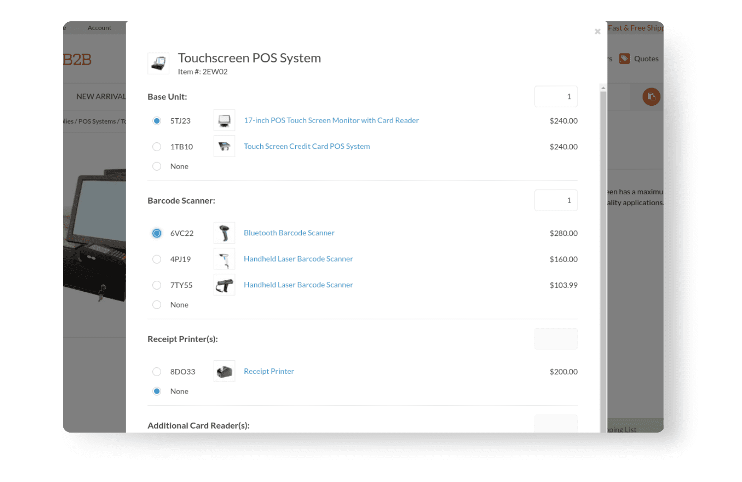 setup sản phẩm theo bộ