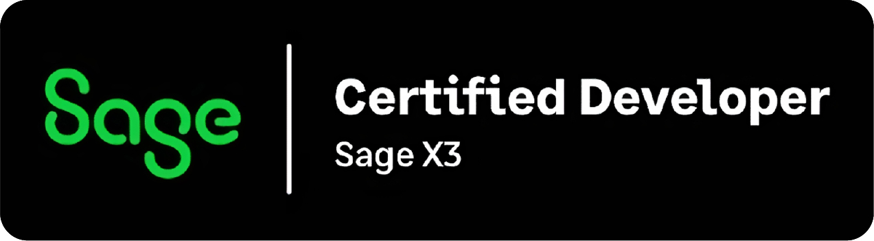 Sage X3 Certified Developer Badge