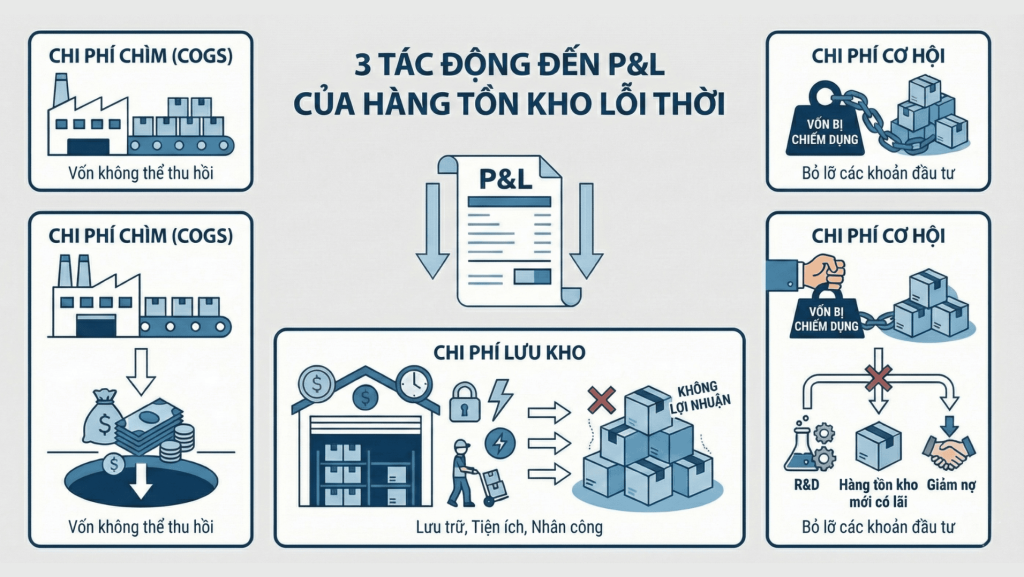 Tác động đến P&L của hàng tồn kho quá hạn