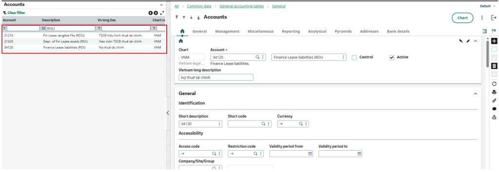 Hệ thống tài khoản (Chart of Accounts)