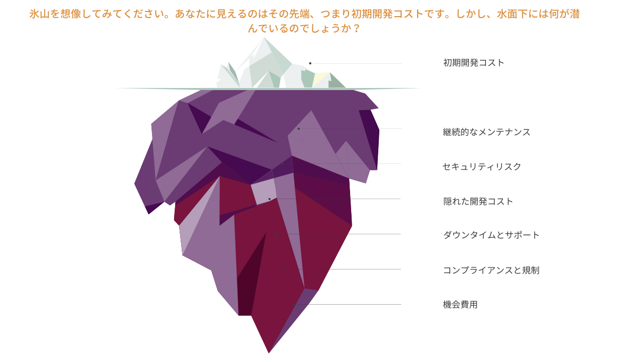 コストの氷山